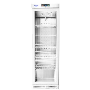 ARMOIRE VENTILEE POSITIVE BLANCHE VITREE 380L 1 PORTE Atosa