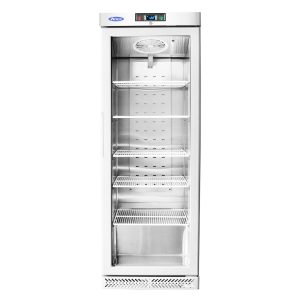 ARMOIRE VENTILEE POSITIVE BLANCHE VITREE 600L 1 PORTE Atosa