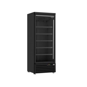 RÉFRIGÉRATEUR 1 PORTE VITRÉE NOIR 600 L Combisteel
