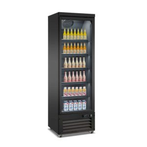RÉFRIGÉRATEUR 1 PORTE EN VERRE NOIR  Combisteel