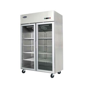 ARMOIRE COMPACTE POSITIVE  VITREE 2 PORTES Atosa