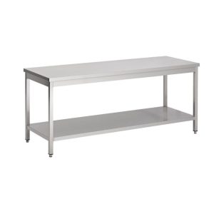 TABLE INOX AVEC ETAGERE BASSE Gastro M 1000 x 700 x 890mm