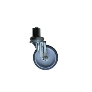 LOT DE 4 ROUES PIVOTANTES 2 AVEC FREIN Gastro M PVC 100mm