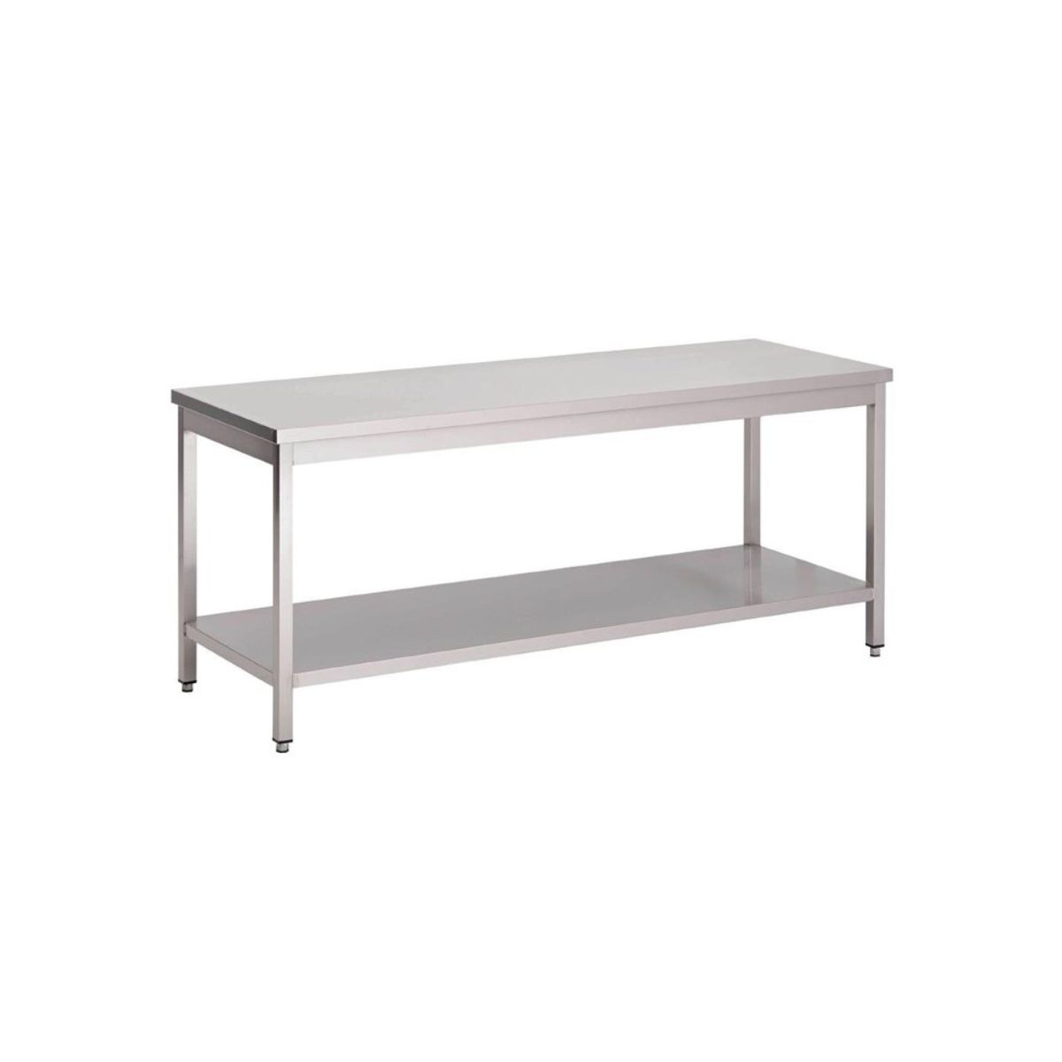 TABLE INOX AVEC ETAGERE BASSE Gastro M 1200 x 700 x 890mm