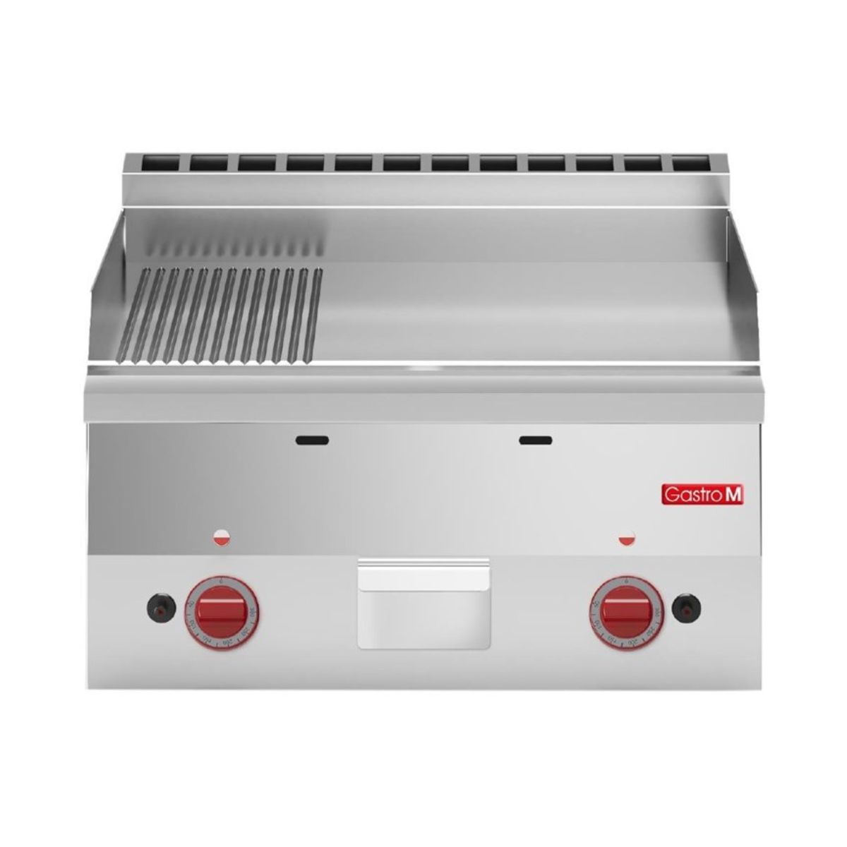 PLANCHA GAZ PLAQUE 2/3 lisse 1/3 rainurée 60/60 FTRG Gastro M 600 – Image 2