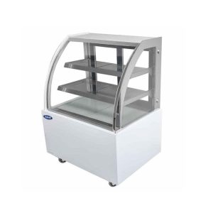 VITRINE SEMI BOMBEE BLANCHE Atosa