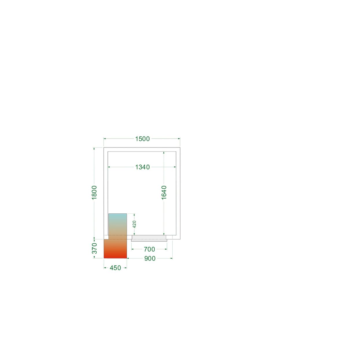 CHAMBRE FROIDE POSITIVE CRPF1518 Tefcold