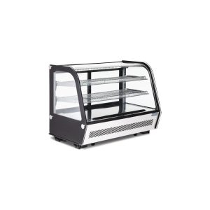 VITRINE DE COMPTOIR REFRIGEREE économe en énergie Polar Série G noire 160L