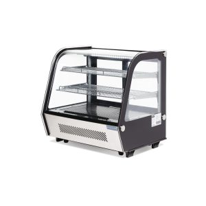 VITRINE DE COMPTOIR REFRIGEREE économe en énergie Polar Série G noire 120L