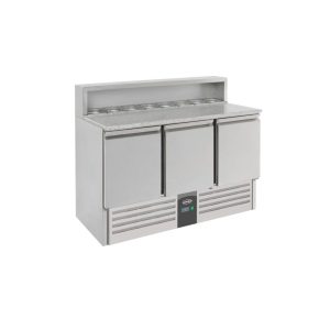 TABLE PRÉP POUR PIZZA 3 PORTES Combisteel